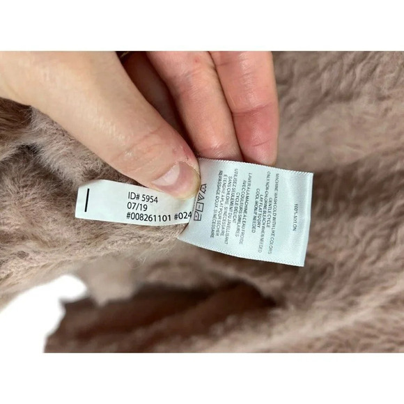 Express x Negin Mirsalehi Mock Neck Fuzzy Sweater Cozy Soft Lounge Size Large - Picture 7 of 7